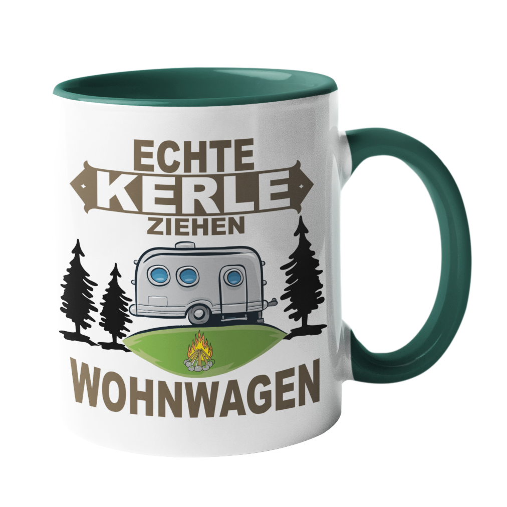 Camping-Tasse "Echte Kerle ziehen Wohnwagen" Handmade-Lifestyle