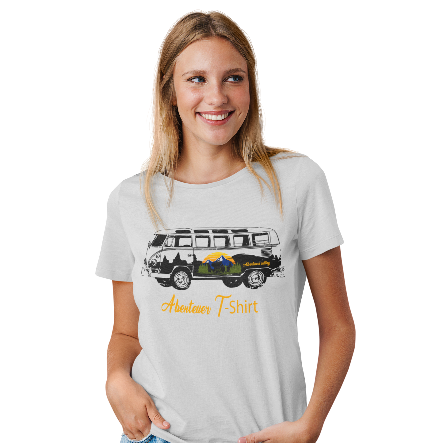 Camping T-Shirt "Abenteuer" Handmade-Lifestyle