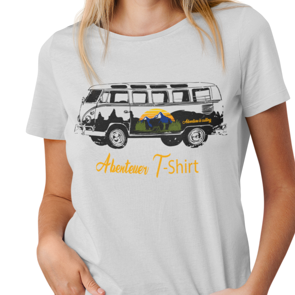 Camping T-Shirt "Abenteuer" Handmade-Lifestyle