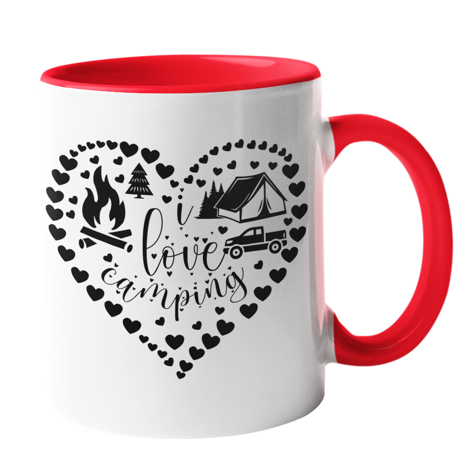 Camping-Tasse "I love Camping" Handmade-Lifestyle
