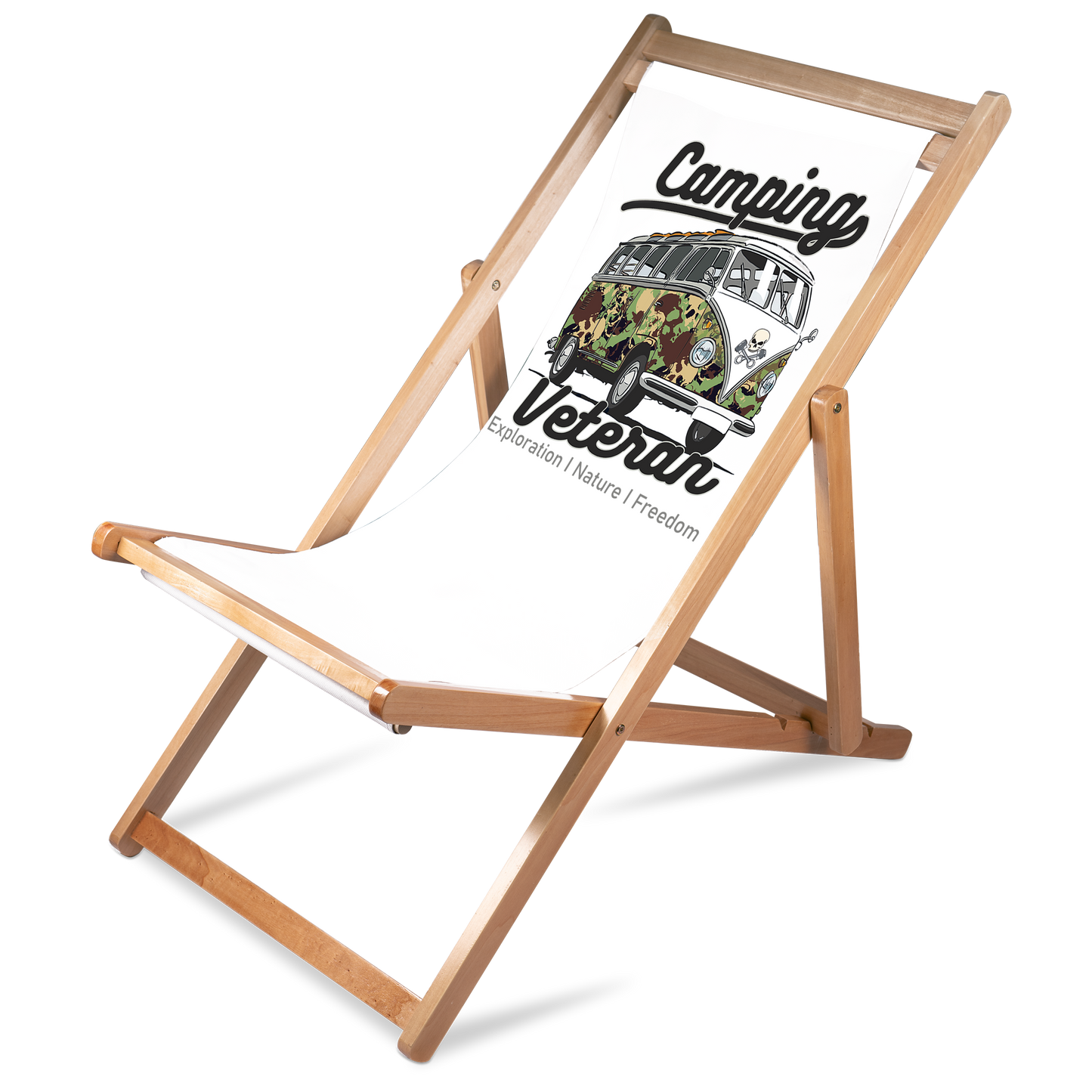 Liegestuhl Camping "Camping Veteran" Handmade-Lifestyle