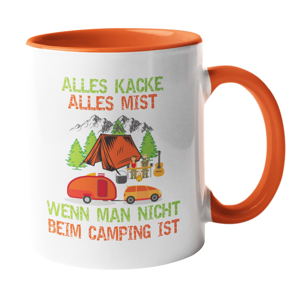 Camping-Tasse "Alles kacke alles Mist" Handmade-Lifestyle