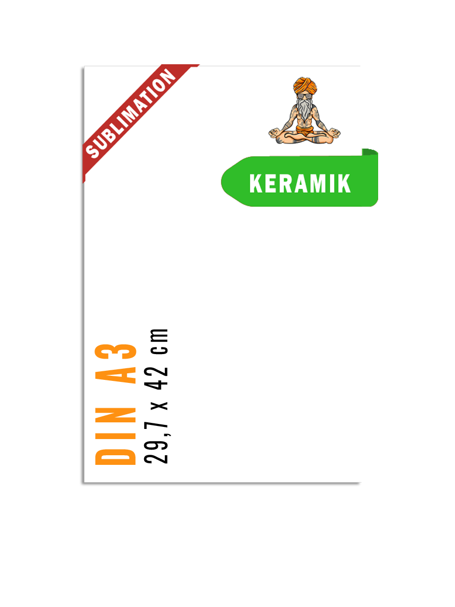 Sublimation Transfer DIN A3 - KERAMIK druck-guru