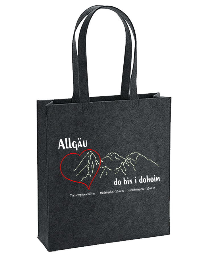 Filz-Tasche "Dohoim" Allgäu Häs
