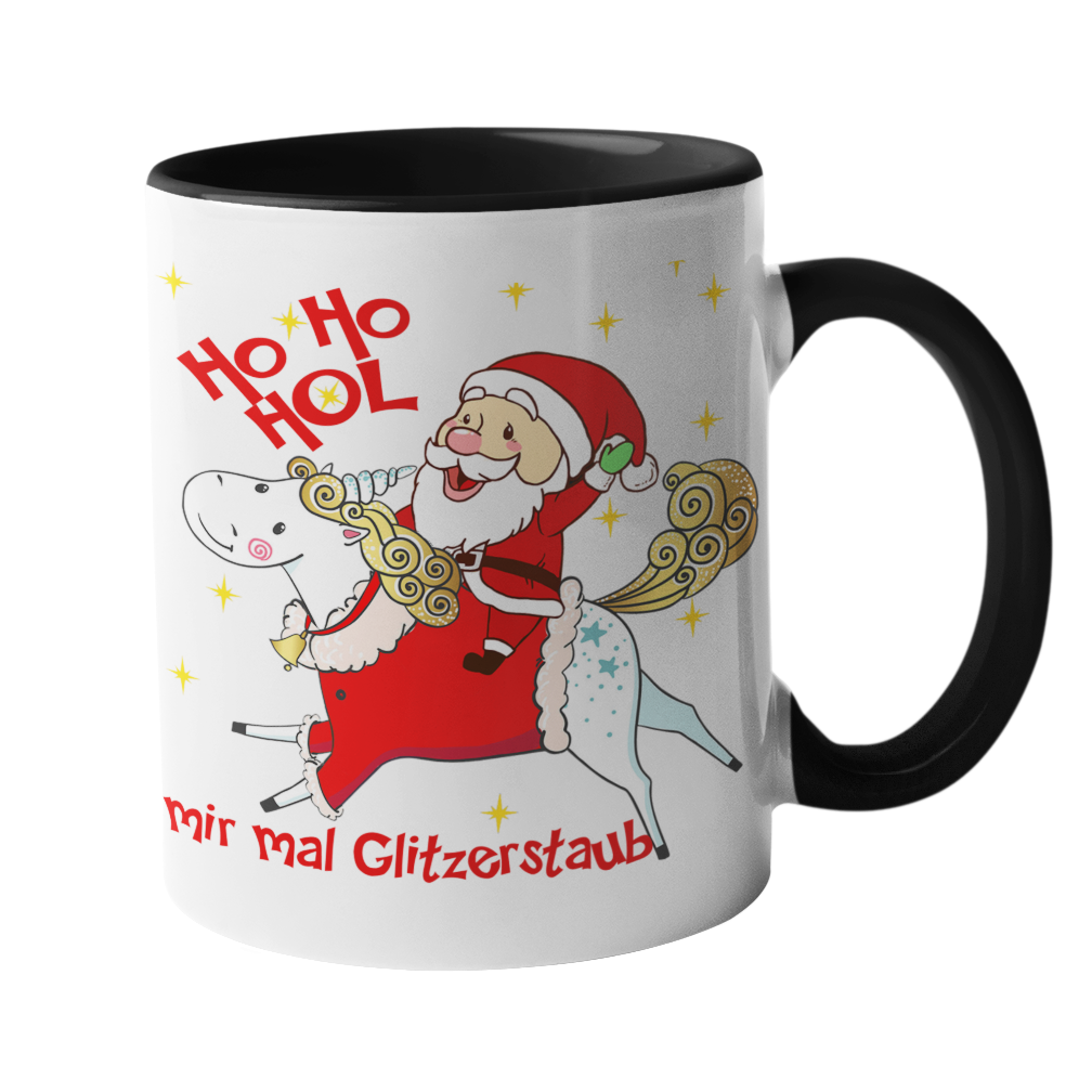 Tasse Einhorn mit Spruch "Glitzerstaub" Handmade-Lifestyle