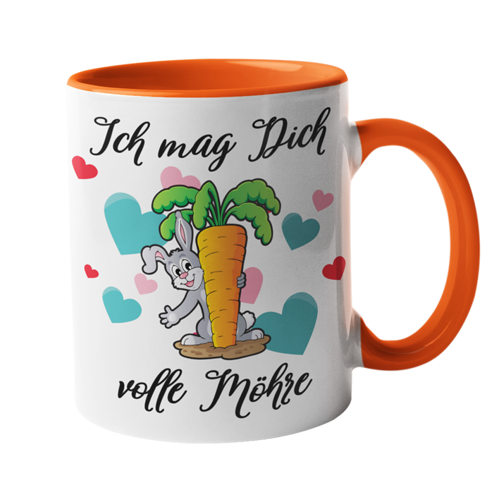 Tasse "Ich mag dich volle Möhre" Handmade-Lifestyle