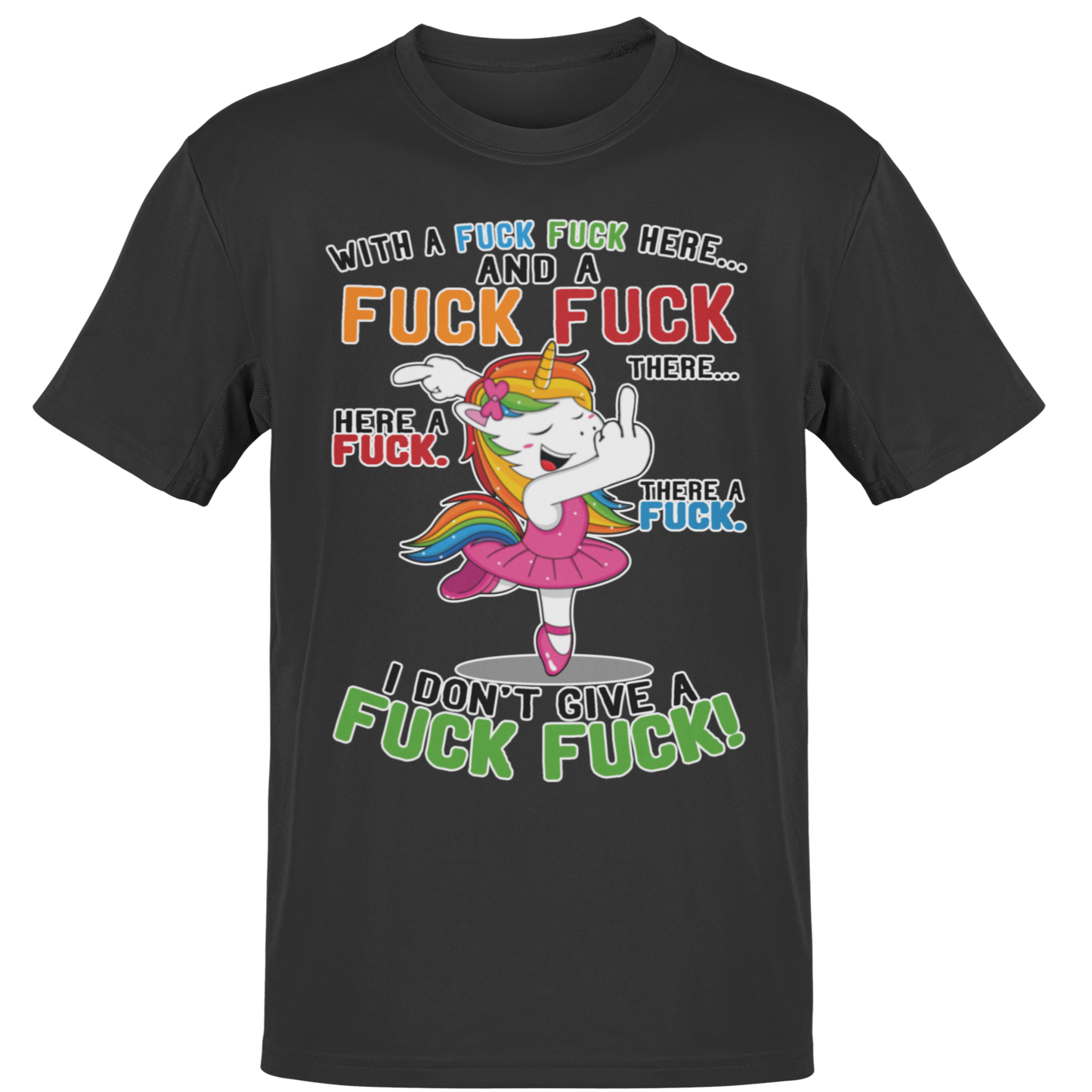 Einhorn T-Shirt "FUCK FUCK FUCK" Handmade-Lifestyle