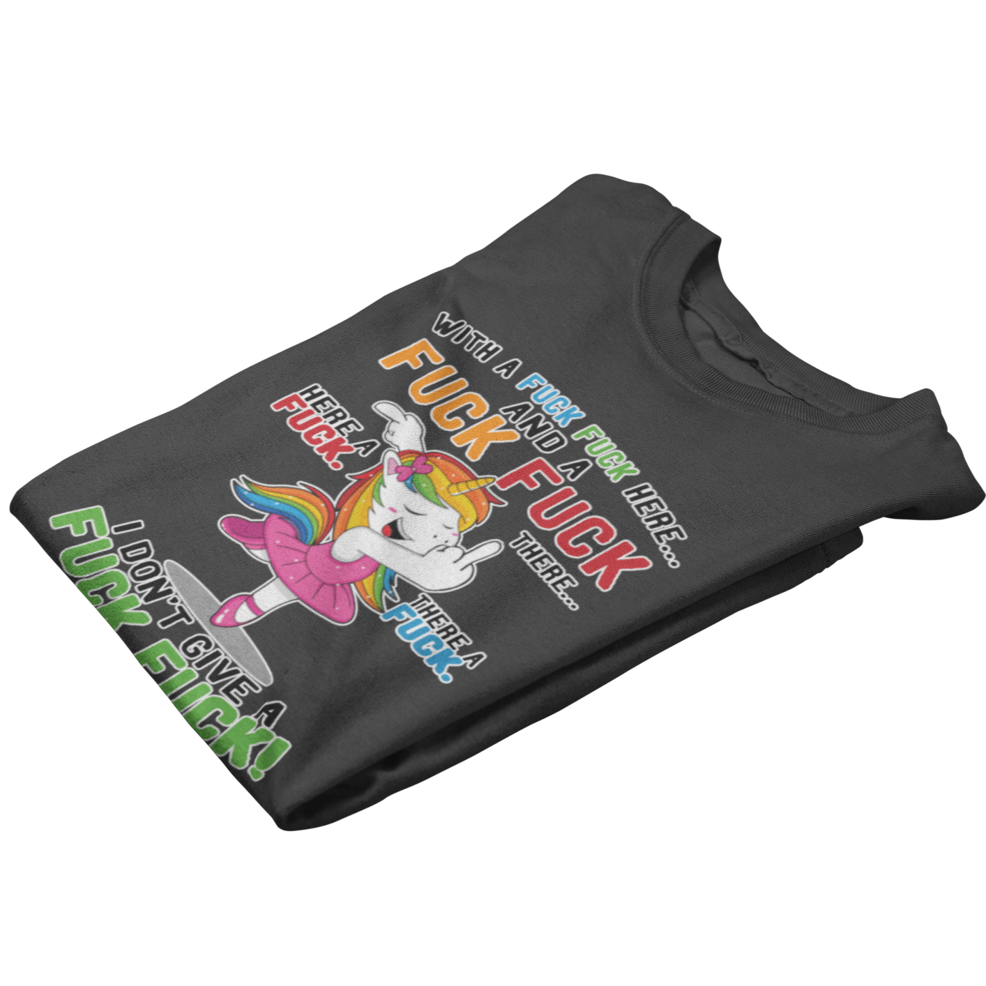 Einhorn T-Shirt "FUCK FUCK FUCK" Handmade-Lifestyle