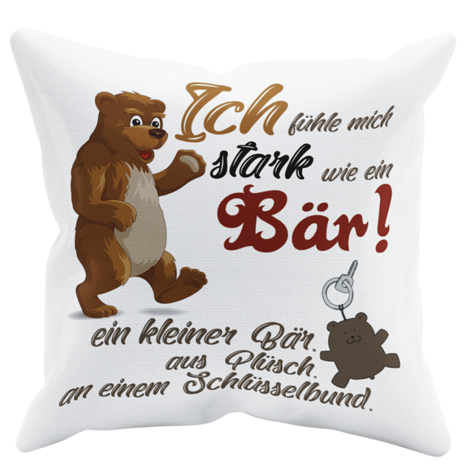 Kissen "Stark wie ein Bär" Handmade-Lifestyle