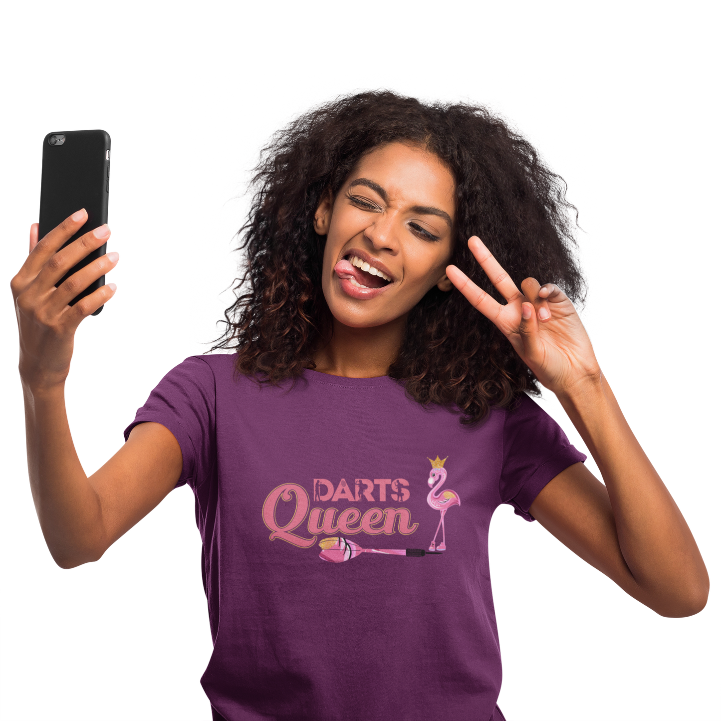 Dart T-Shirt "Dart Queen" Handmade-Lifestyle