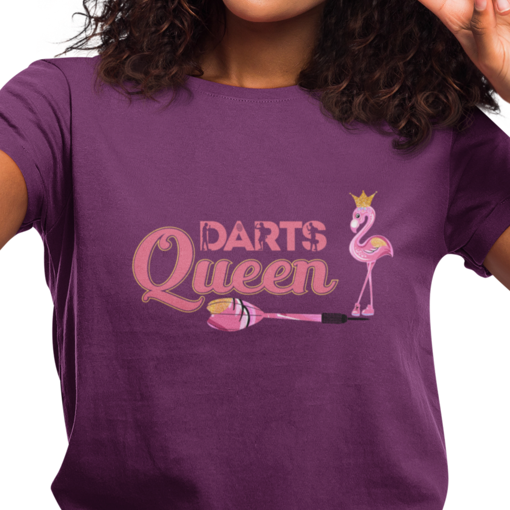 Dart T-Shirt "Dart Queen" Handmade-Lifestyle