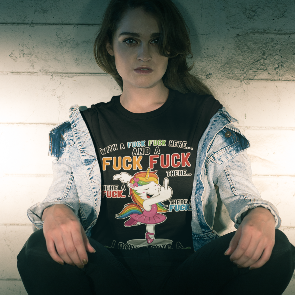 Einhorn T-Shirt "FUCK FUCK FUCK" Handmade-Lifestyle