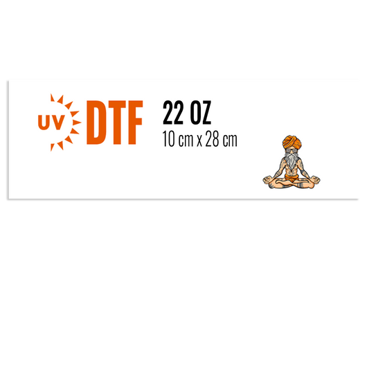 DTF UV AUFKLEBER 22 OZ 10x28cm druck-guru