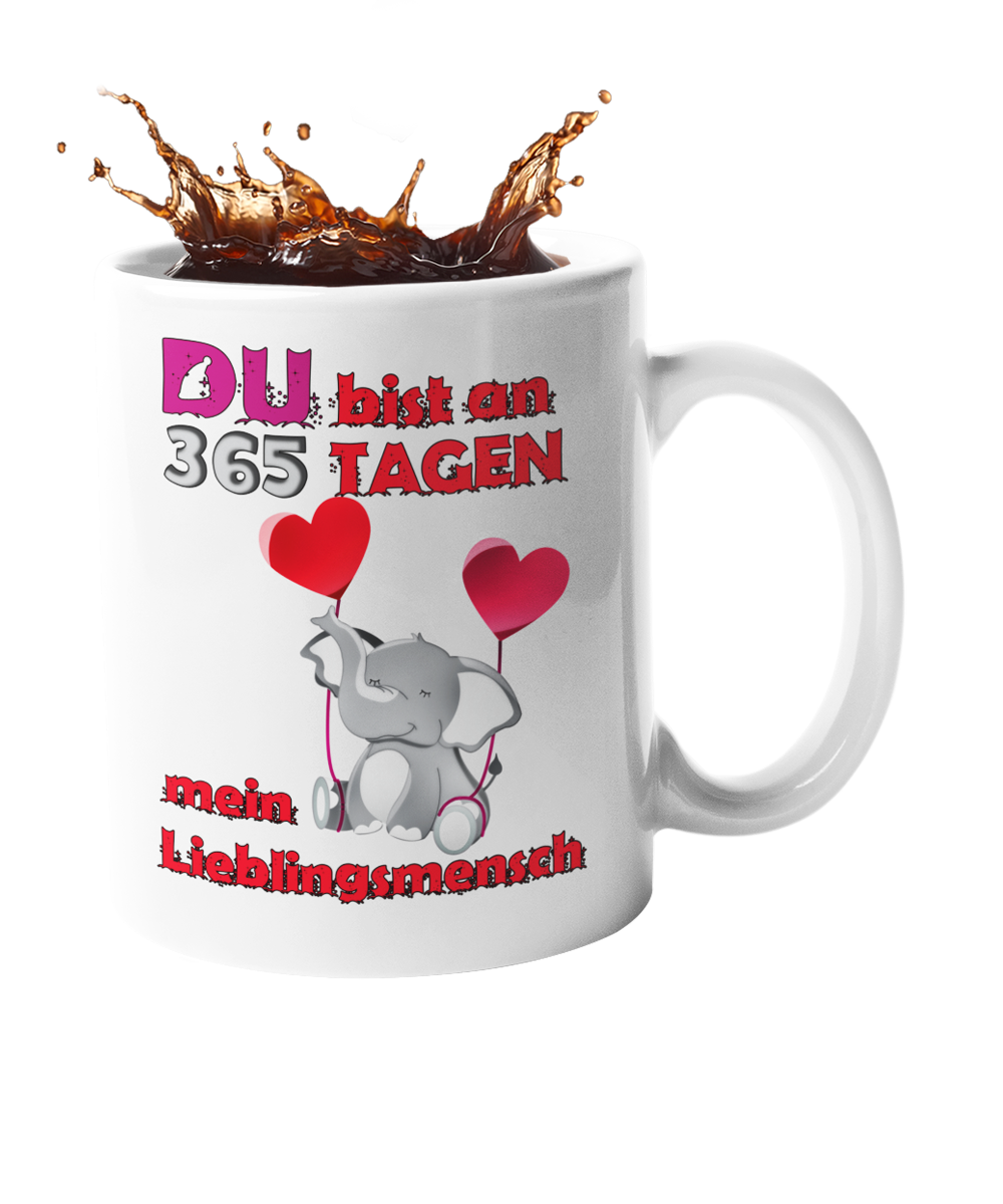 Tasse "365 Tage Lieblingsmensch" Handmade-Lifestyle
