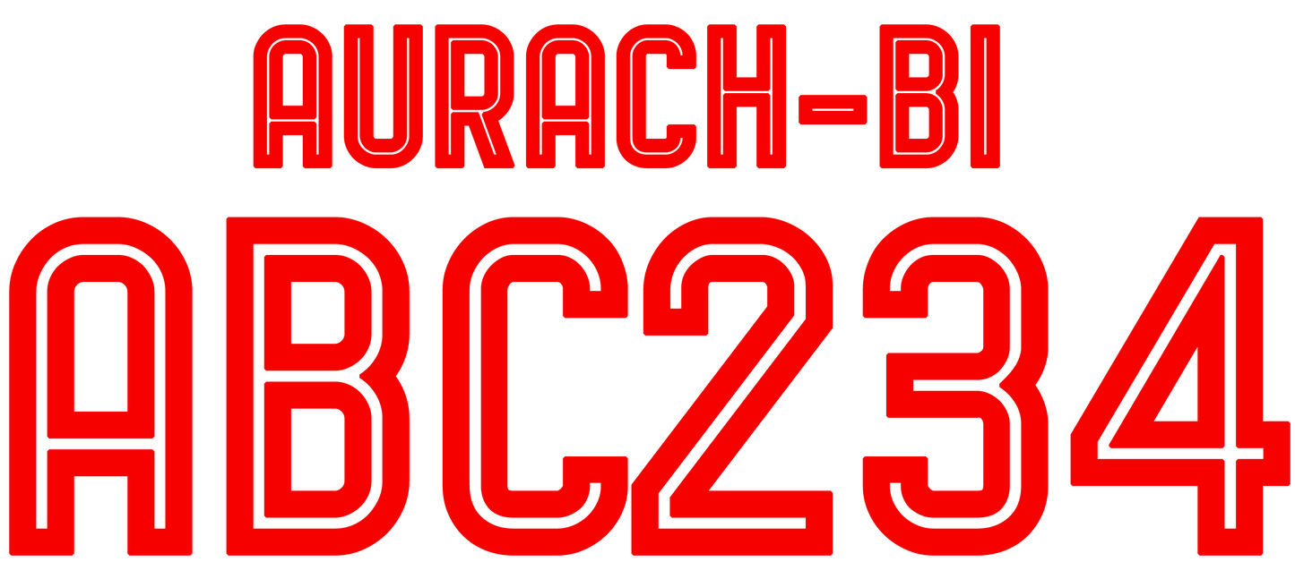 Nummernsatz "Aurach-Bi" druck-guru