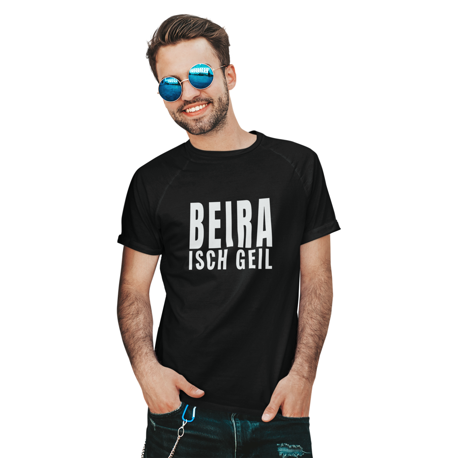 T-Shirt "Beira isch geil" druck-guru