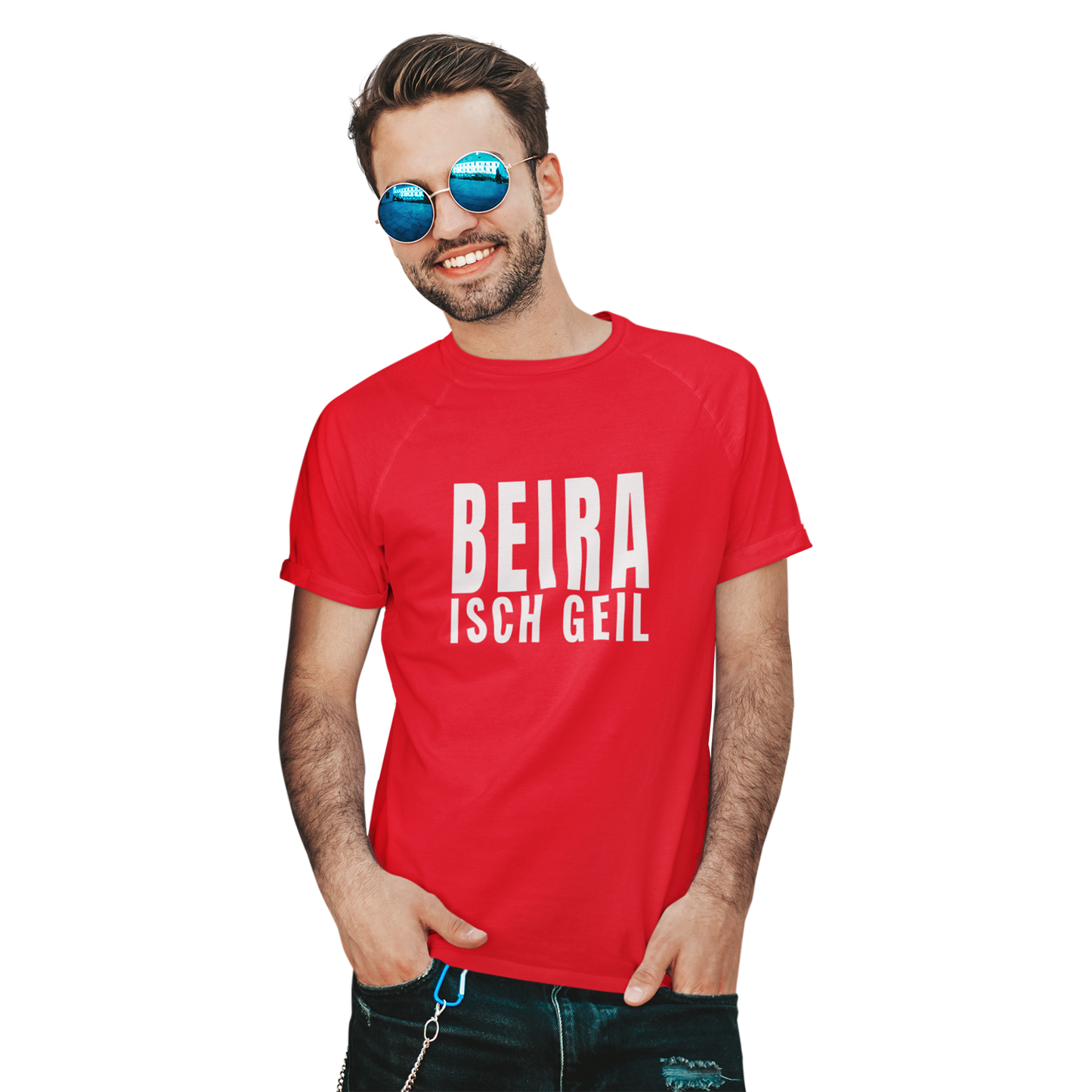 T-Shirt "Beira isch geil" druck-guru