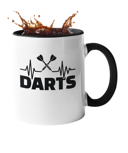 Darts Tasse "Darts Heartbeat" Handmade-Lifestyle