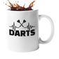 Darts Tasse "Darts Heartbeat" Handmade-Lifestyle