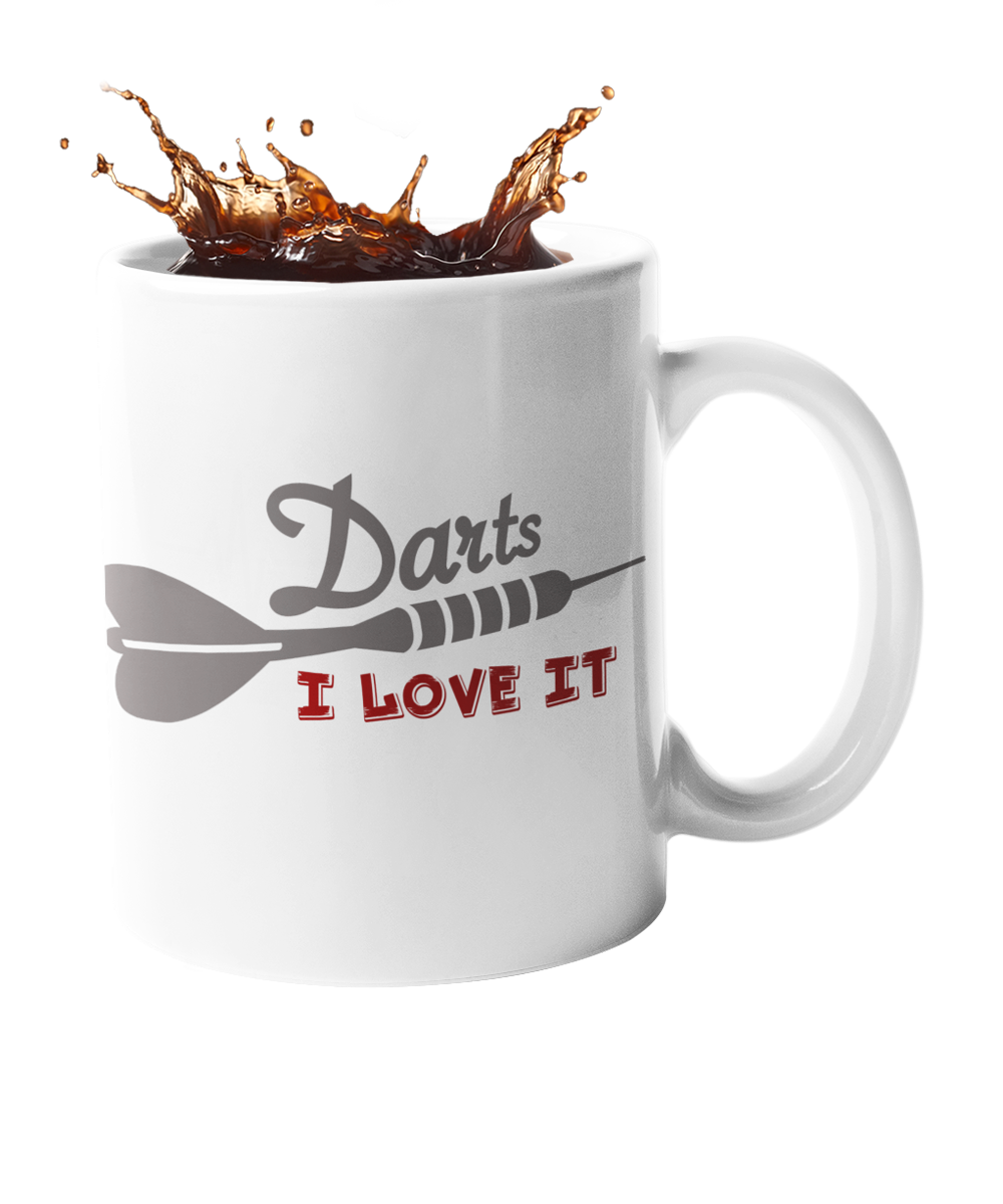 Darts Tasse "Darts - I love it" Handmade-Lifestyle