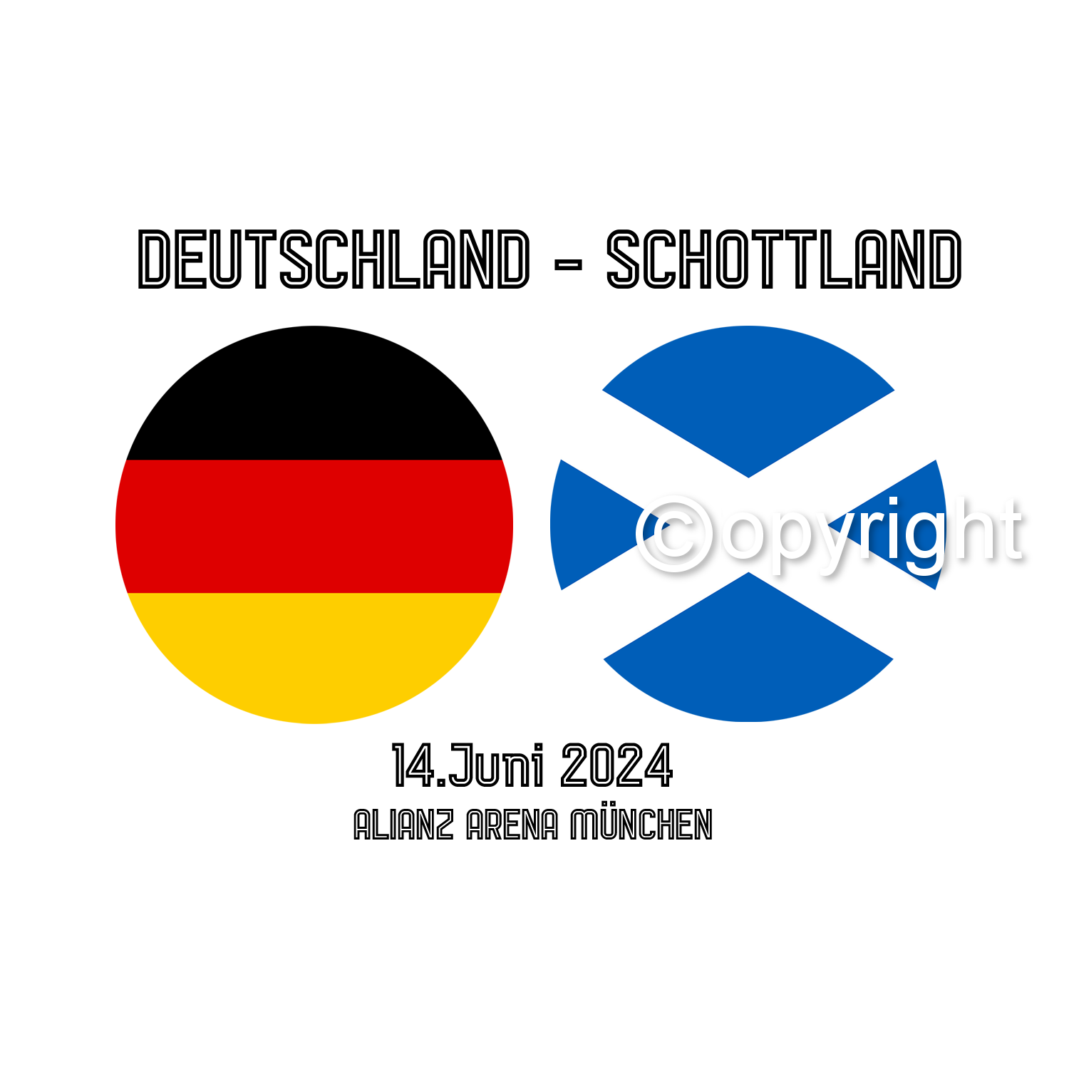 DTF Transfer EM 2024 "Gameday Schottland" druck-guru