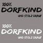 Bügelbild "100% Dorfkind" druck-guru