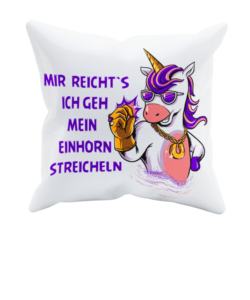 Kissen Einhorn "Einhorn streicheln" Handmade-Lifestyle