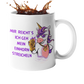 Tasse Einhorn mit Spruch "Mein Einhorn streicheln" Handmade-Lifestyle
