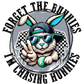 Bügelbild "Forget the Bunnies" druck-guru