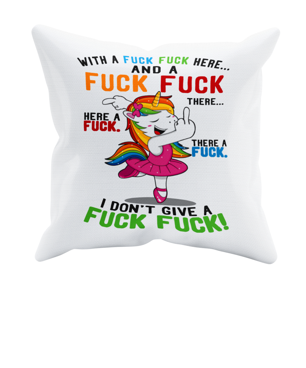 Kissen Einhorn "FUCK FUCK FUCK" Handmade-Lifestyle
