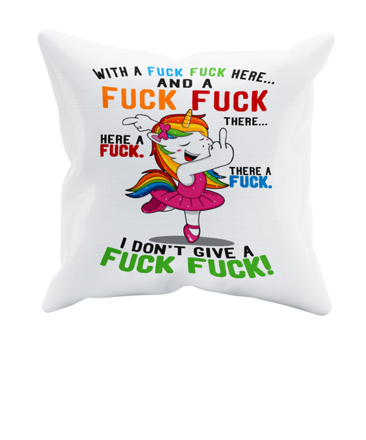 Kissen Einhorn "FUCK FUCK FUCK" Handmade-Lifestyle