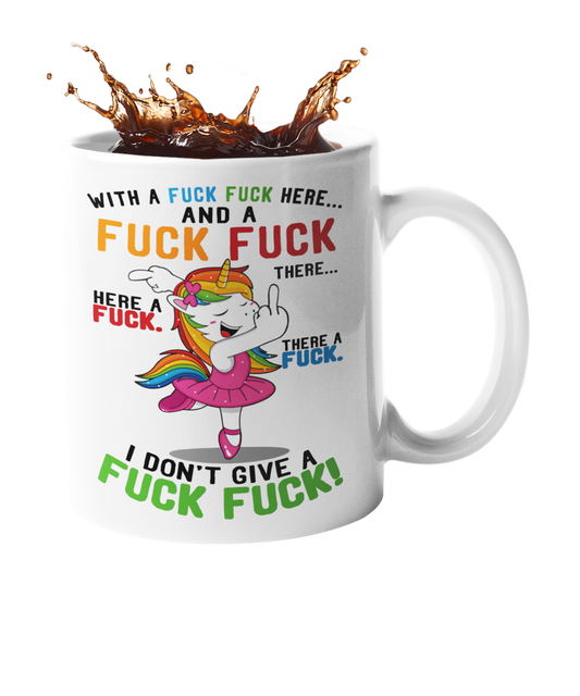 Tasse Einhorn mit Spruch "FUCK FUCK FUCK" Handmade-Lifestyle