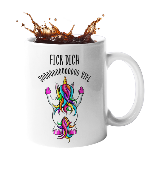 Einhorn Tasse "Fick dich sooooo viel" Handmade-Lifestyle