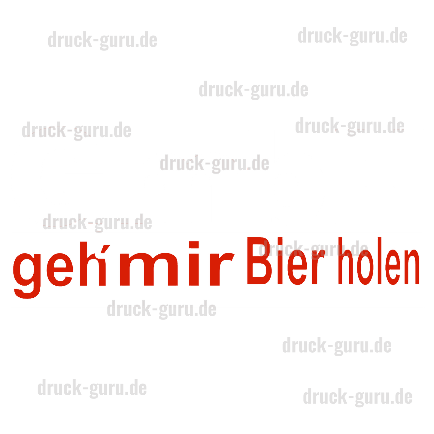 Bügelbild "GmbH" - weiß druck-guru