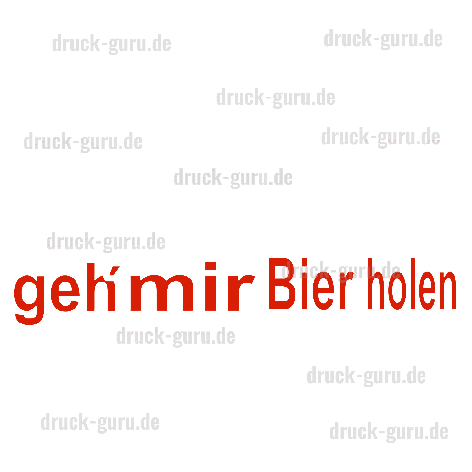 Bügelbild "GmbH" - weiß druck-guru