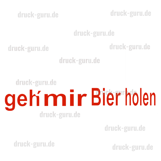 Bügelbild "GmbH" - weiß druck-guru