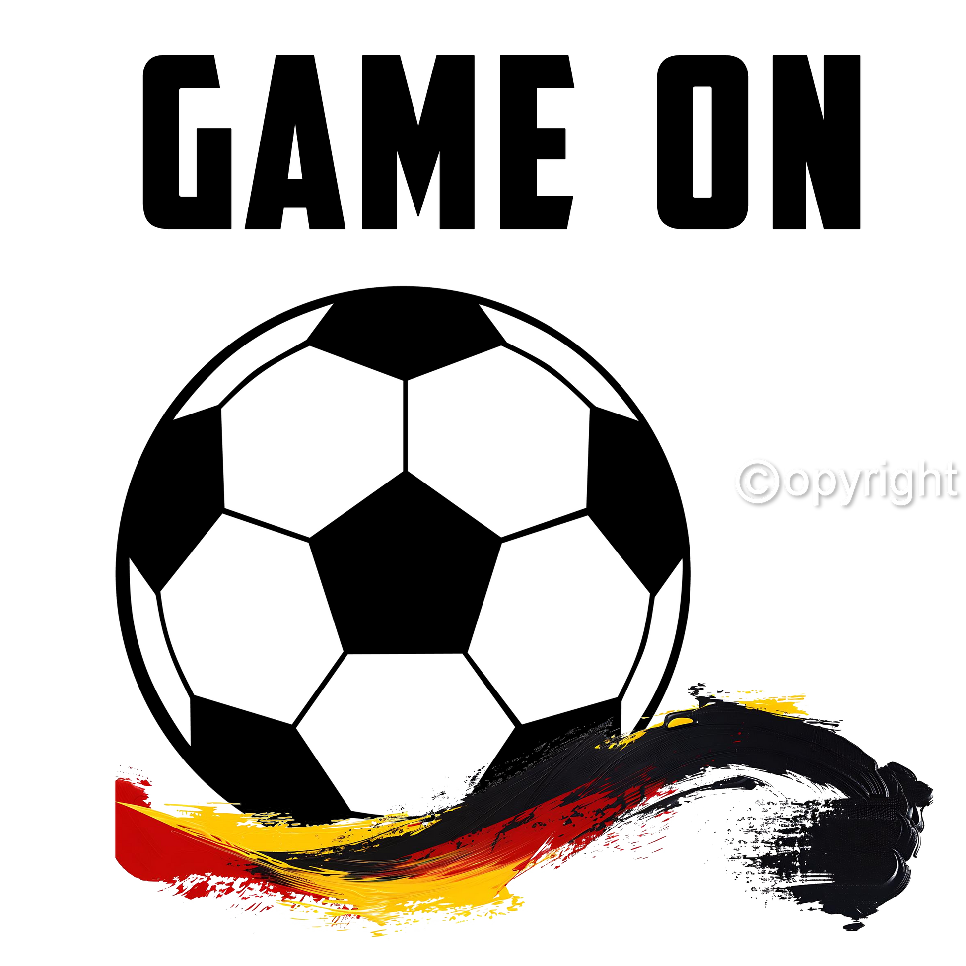 DTF Transfer EM 2024 "Game on" druck-guru