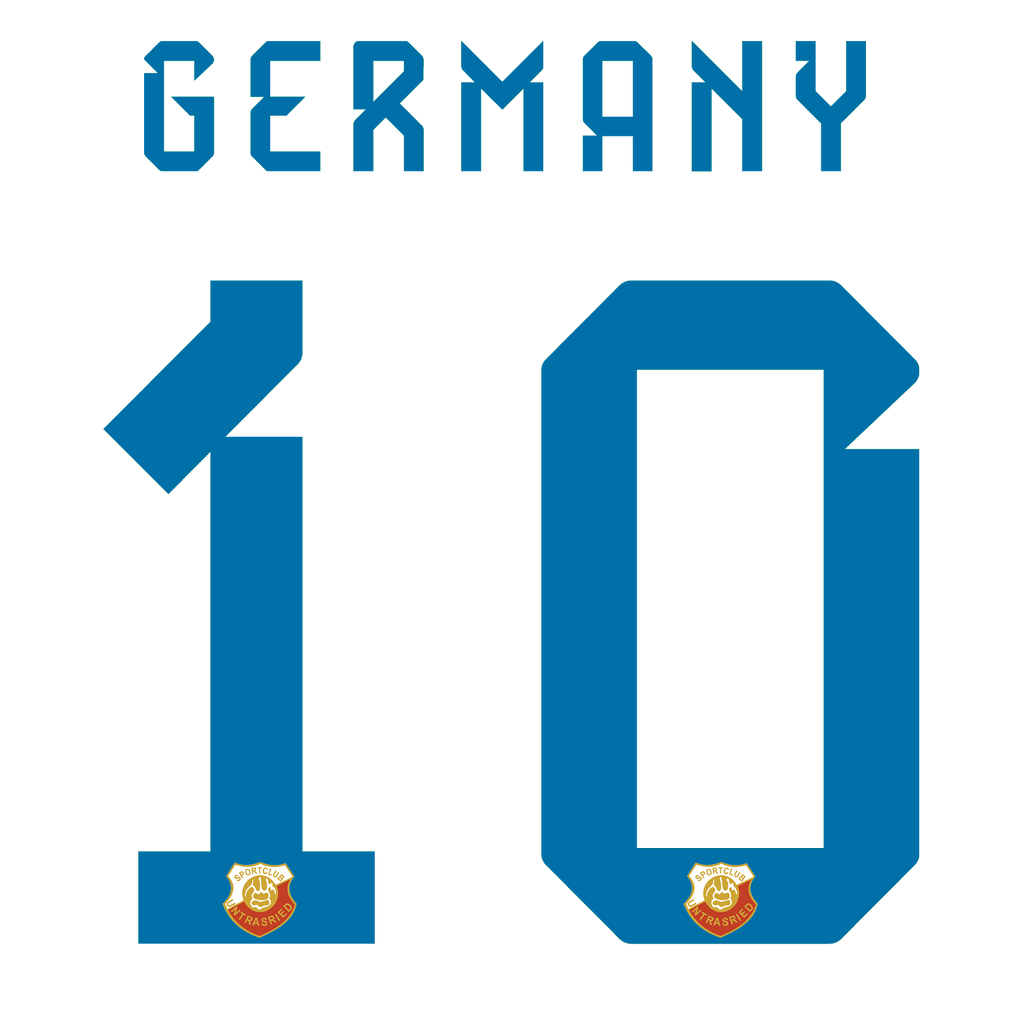 Nummernsatz "Germany" + Teamlogo druck-guru