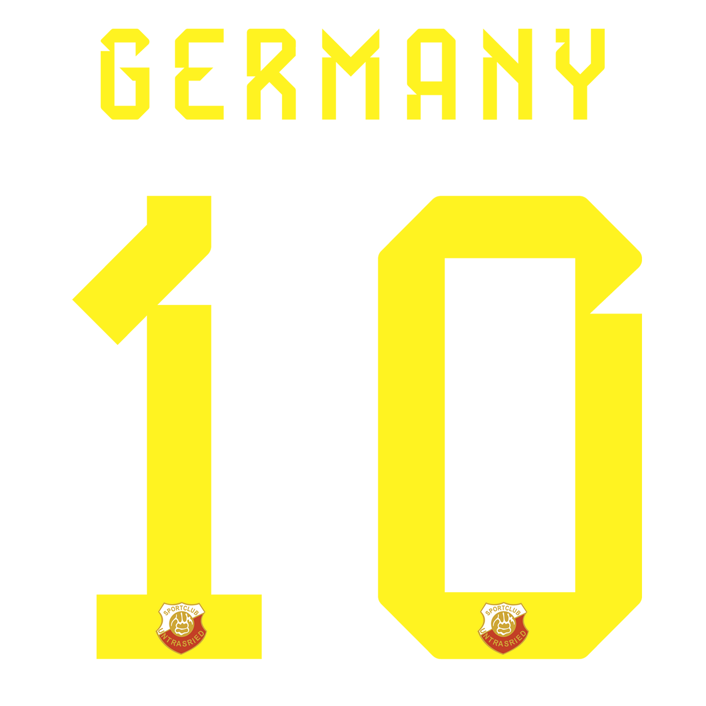 Nummernsatz "Germany" + Teamlogo druck-guru