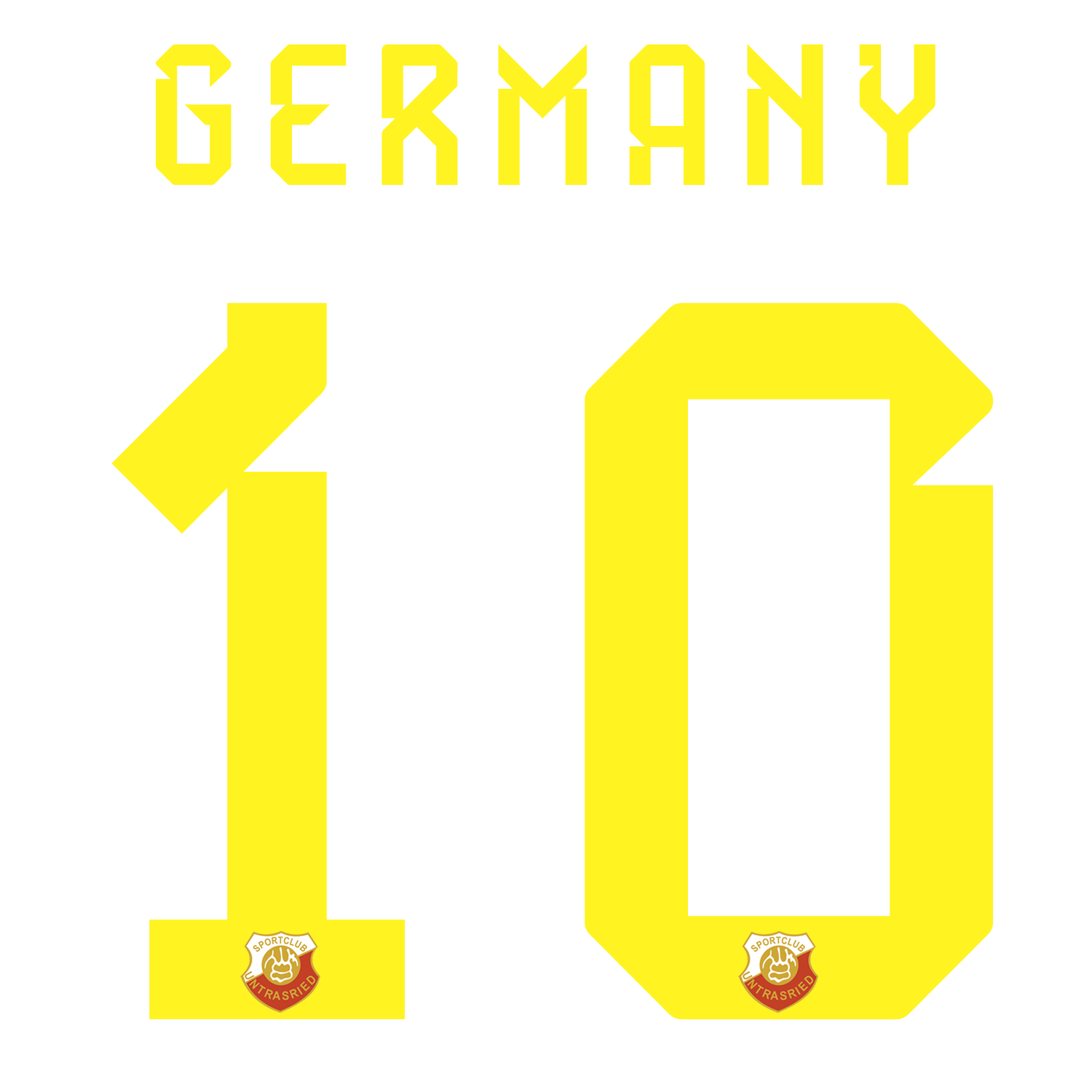 Nummernsatz "Germany" + Teamlogo druck-guru