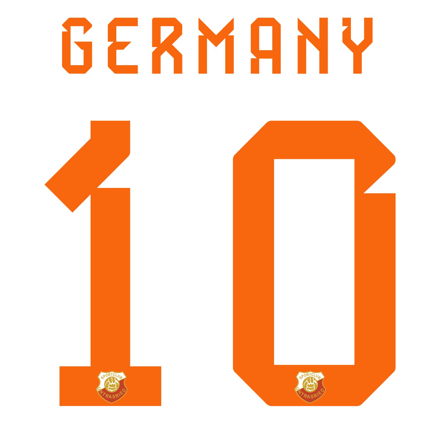 Nummernsatz "Germany" + Teamlogo druck-guru