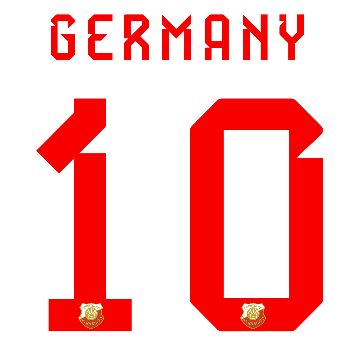 Nummernsatz "Germany" + Teamlogo druck-guru