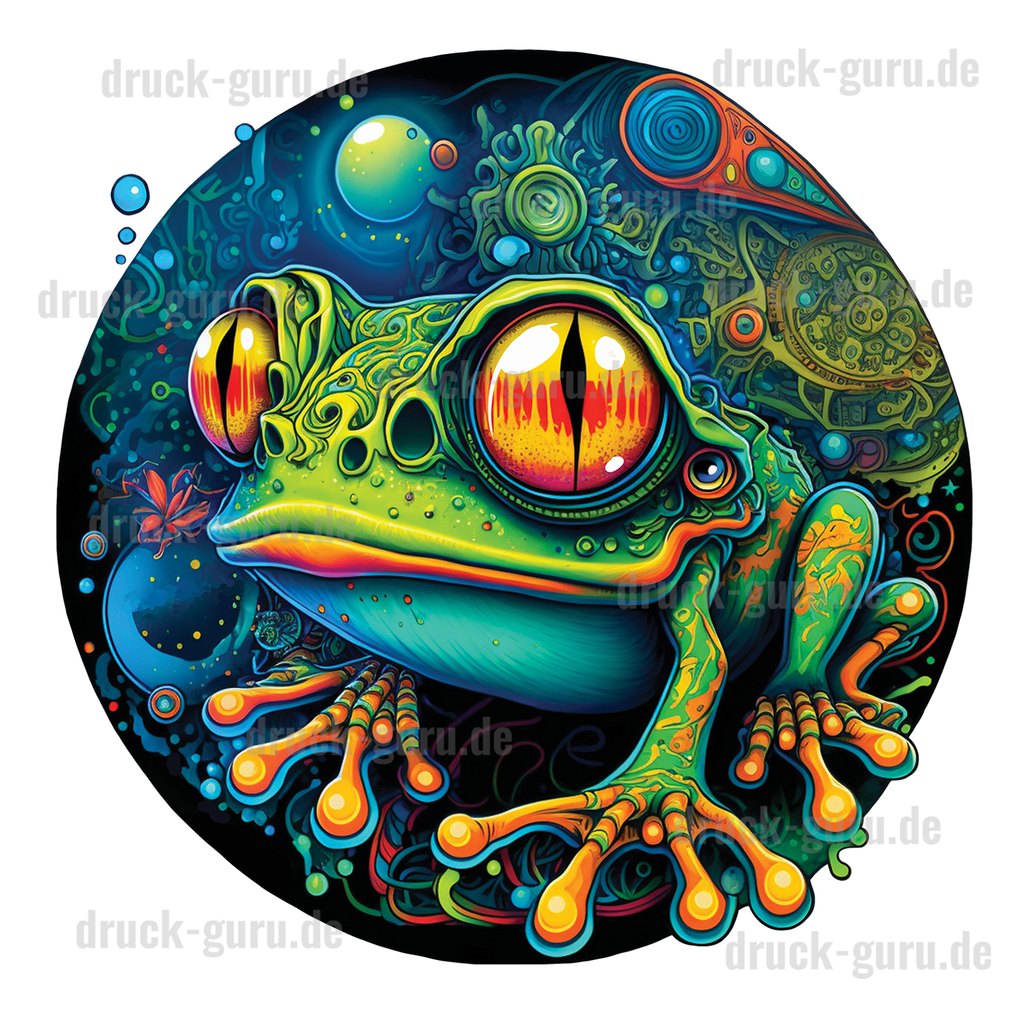 Bügelbild "Graffiti Frog" druck-guru