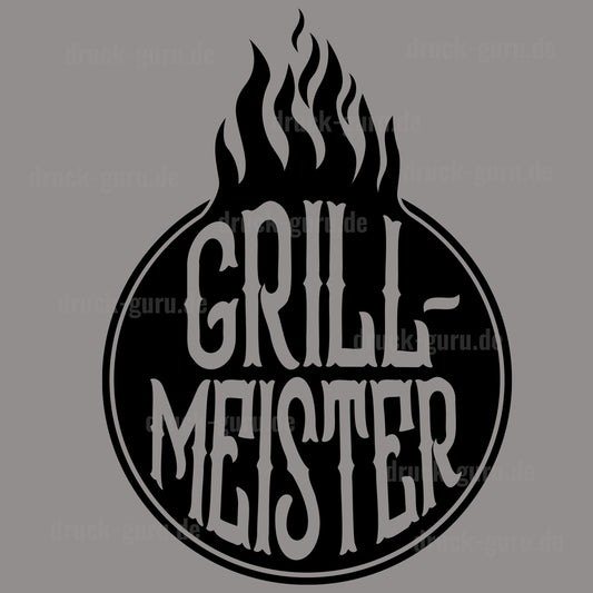 Bügelbild "Grillmeister V" druck-guru