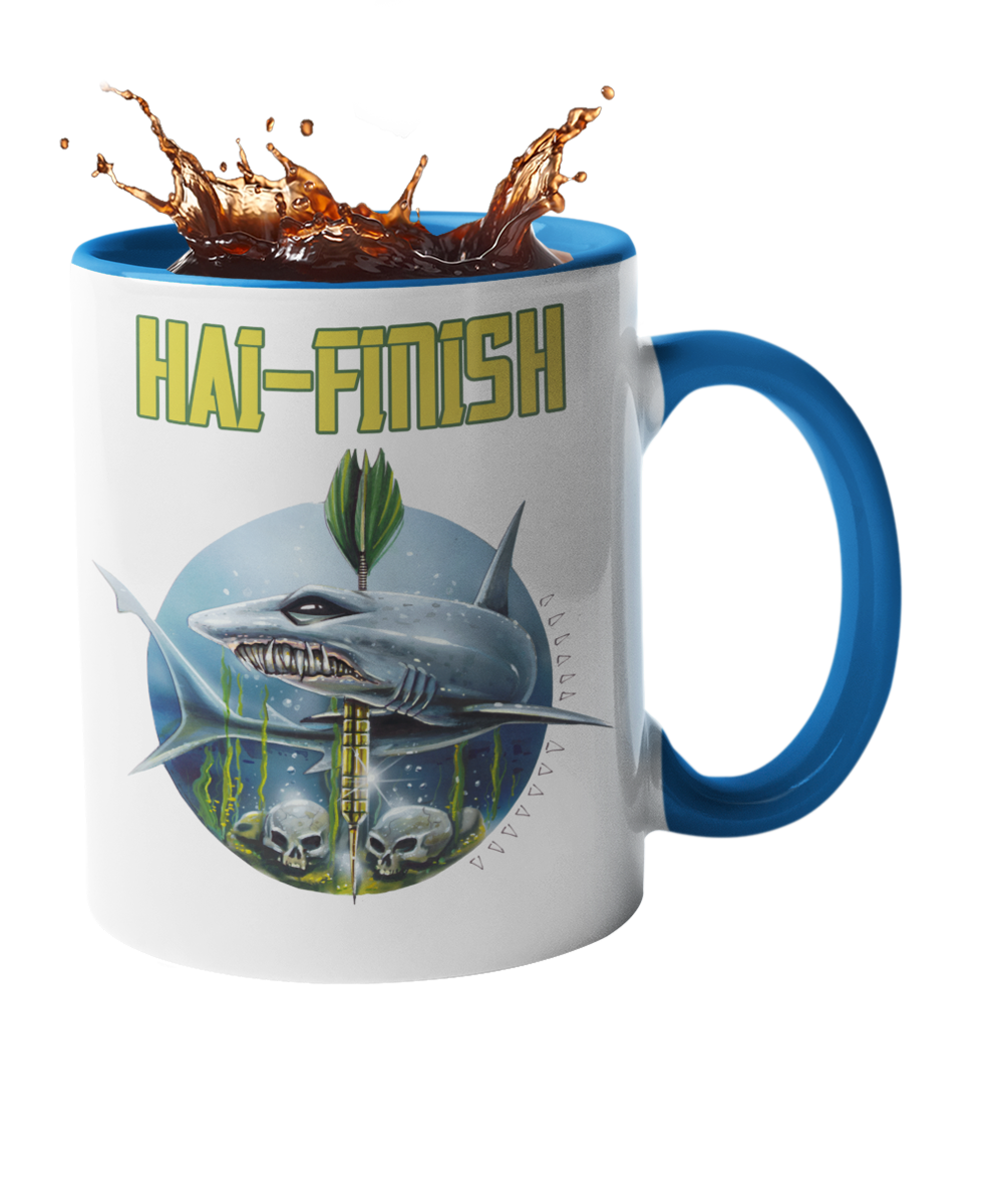 Darts Tasse "Hai Finish" Handmade-Lifestyle