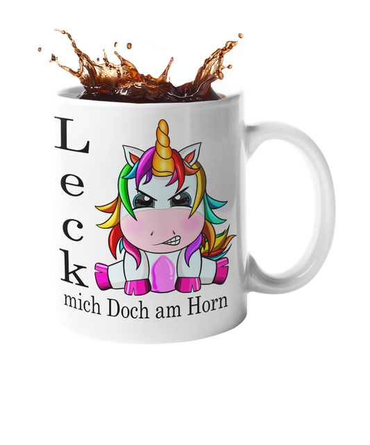 Einhorn Tasse "Leck mich doch am Horn" Handmade-Lifestyle