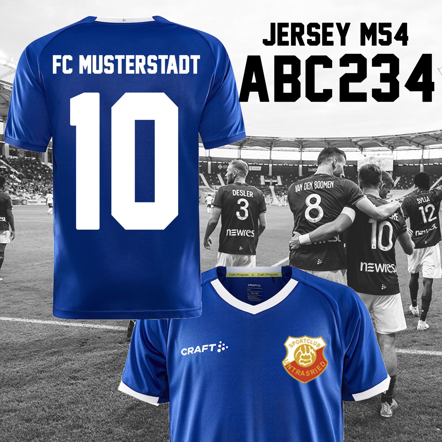 Nummernsatz BUNDLE - Jersey M54 druck-guru