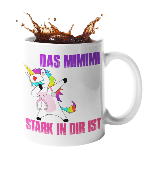 Einhorn Tasse mit Spruch "Mi mi mi" | Lustige Einhorn Geschenke Handmade-Lifestyle