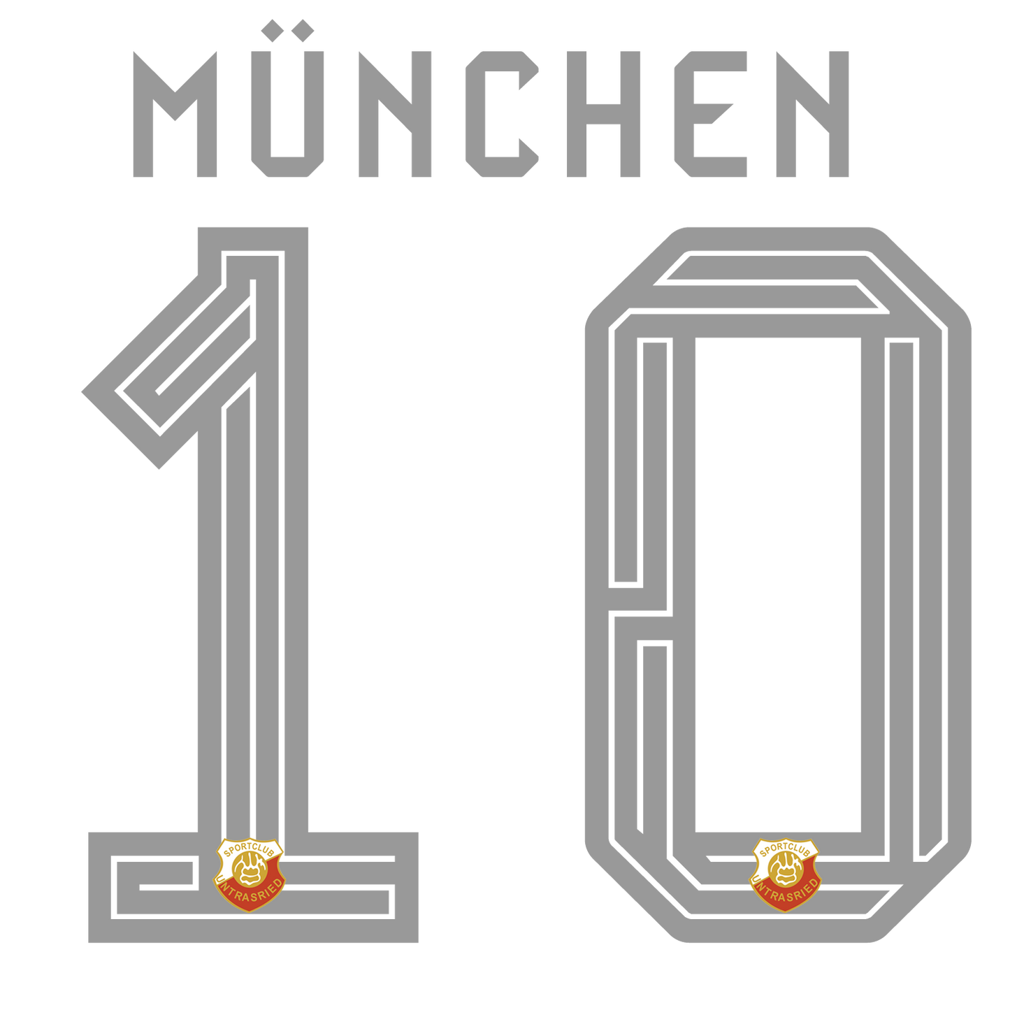 Nummernsatz "München" + Teamlogo druck-guru