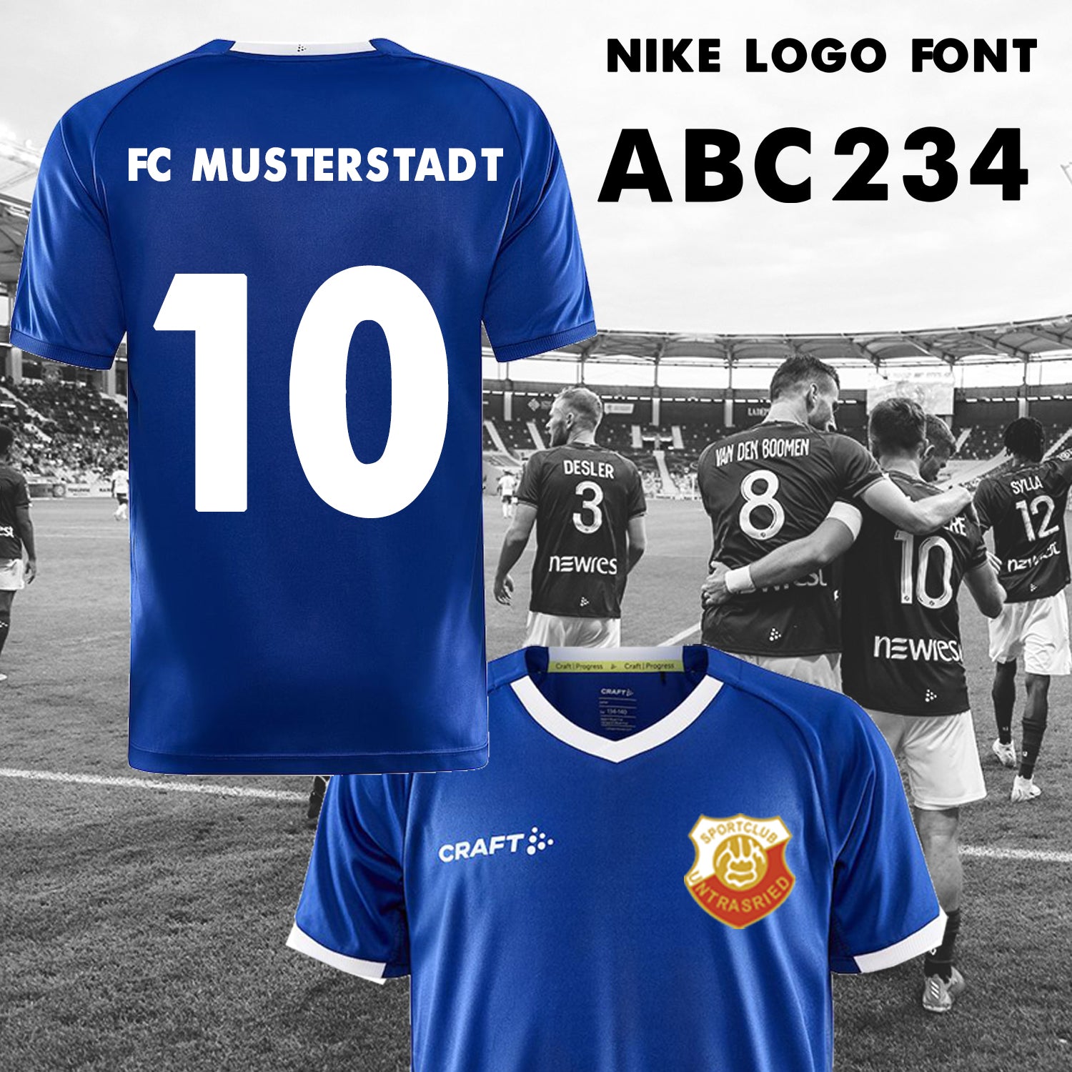 Nummernsatz BUNDLE - Nike Logo Font druck-guru